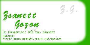 zsanett gozon business card